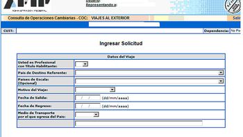la afip solo permite adquirir dolares para viajar al exterior la afip solo permite adquirir dolares para viajar al exterior