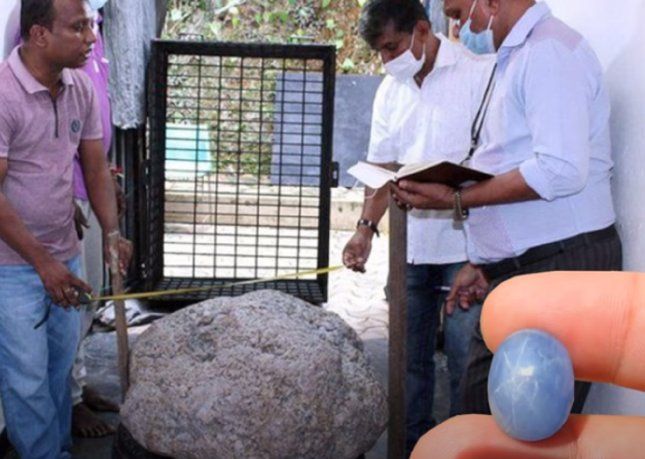 Construían una obra y encontraron un zafiro de mil millones de dólares enterrado en el patio
