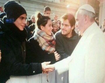 El encuentro de Violetta con el papa Francisco