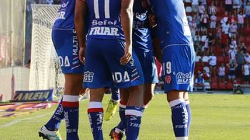 La celebración de los jugadores de Unión La celebración de los jugadores de Unión