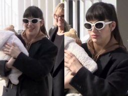 Úrsula Corberó paseando con Dante Darín. Úrsula Corberó paseando con Dante Darín.