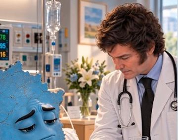 Javier Milei reposteó un video generado con IA que lo muestra como el médico que viene a salvar a la Argentina