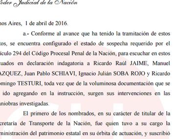 La orden de detención de Ricardo Jaime