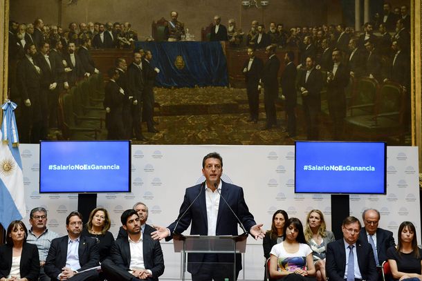 Sergio Massa al presentar su proyecto