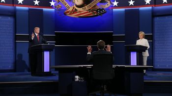 Donald Trump y Hillary Clinton en el tercer debate presidencial Donald Trump y Hillary Clinton en el tercer debate presidencial