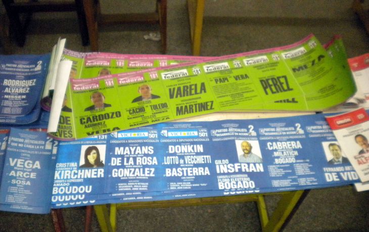 Boletas de elecciones