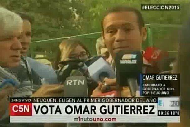 Votó el candidato oficialista en Neuquén: Algunos están nerviosos