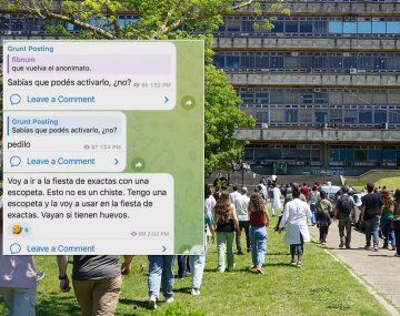 Estudiante libertario amenazó a alumnos de la UBA: Voy a la fiesta de Exactas con una escopeta