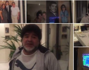 Diego mostró la intimidad de su casa en Dubai