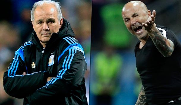 Alejandro Sabella y Jorge Sampaoli