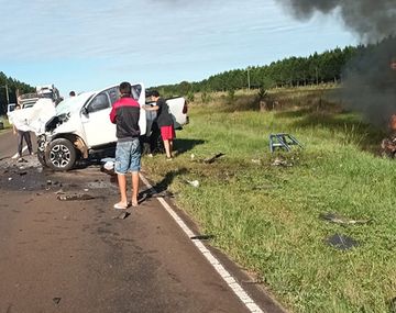 Tragedia en Corrientes: cuatro muertos tras un brutal choque frontal en la Ruta 12