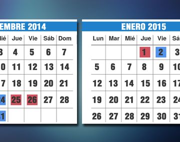 Los feriados y asuetos por las Fiestas