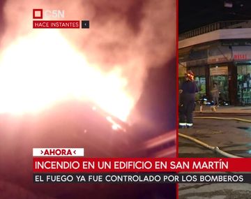 Incendio en San Martín