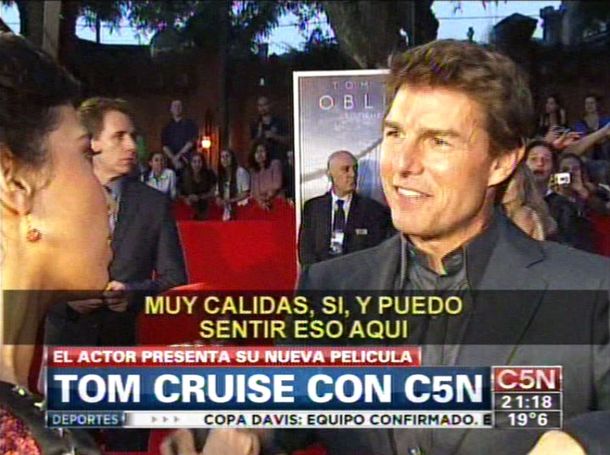 Tom Cruise en la Argentina