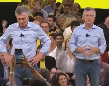 Mauricio Macri, en el cierre de campaña de cara a las elecciones legislativas de la Ciudad.