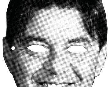 La mascara de Marcelo Gallardo que publicaron en Twitter