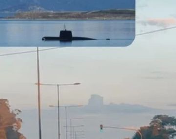 Vio al ARA San Juan en las nubes y lo mostró en Instagram