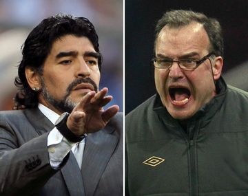 Maradona y Bielsa