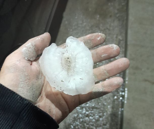Granizo en Buenos Aires: impresionantes imágenes