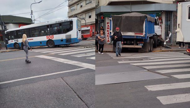 Así fue el choque del colectivo y el camión en Villa Devoto