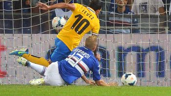 con un gol de tevez la juventus supero a la sampdoria con un gol de tevez la juventus supero a la sampdoria