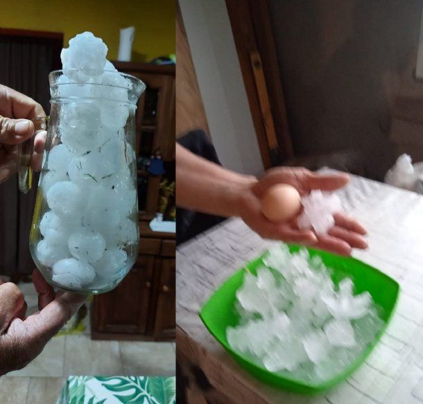 Las fotos y videos del granizo en la provincia de Buenos Aires