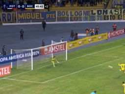 El penal que erró Darío Benedetto en el debut de Boca