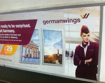 Extraña publicidad de Germanwings