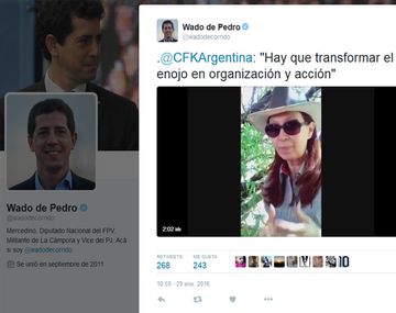 CFK: No hay que estar enojado