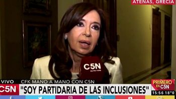 Cristina habló desde Grecia Cristina habló desde Grecia