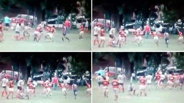 De no creer: otra patada en la cabeza en un partido de rugby de la URBA