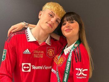 Quién es Eva García, la novia de Garnacho y mamá de su próximo hijo