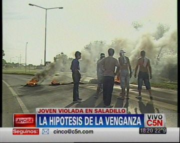 Saladillo: vecinos cortan la ruta 205 por la violación de Agustina