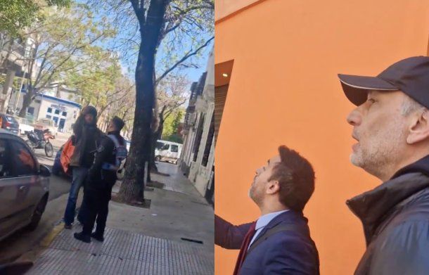 Escándalo: un candidato de La Libertad Avanza, a los insultos y amenazas en la calle con un repartidor