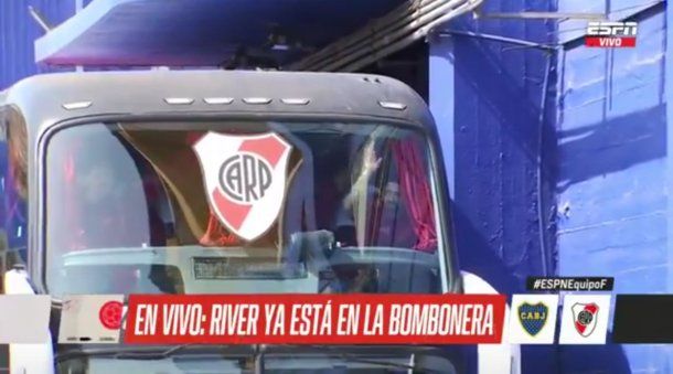 Así llegó River a la Bombonera para disputar el Superclásico