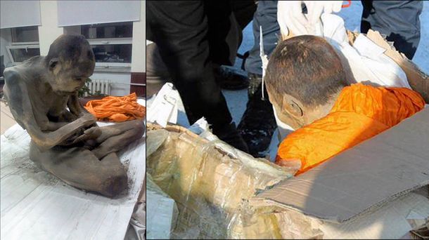 Encuentran la momia de un monje tibetano en estado de meditación