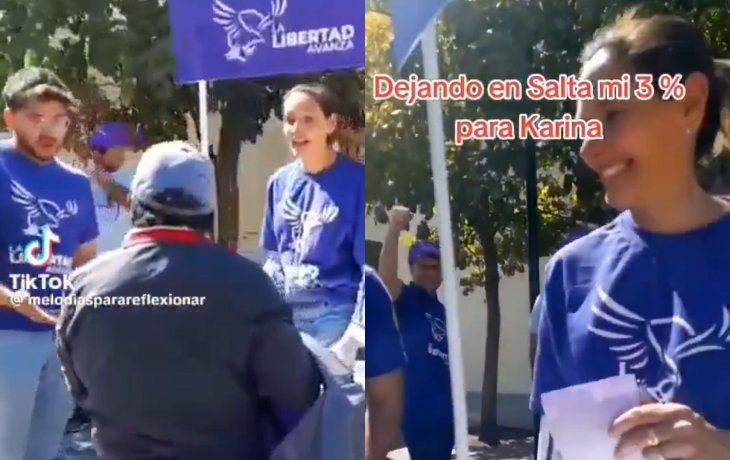 La dura chicana de una vecina a militantes libertarios en medio del escándalo por los audios