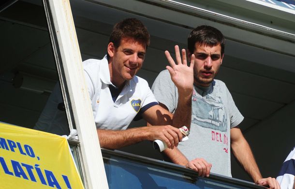 Delpo no se lo quiso perder y está en La Bombonera para alentar a Boca