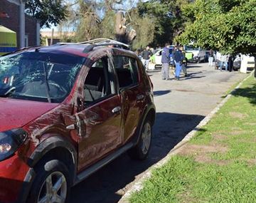 Desaprobado: iba a rendir el examen de manejo y terminó volcando