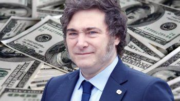 Javier Milei y el dólar. Javier Milei y el dólar.