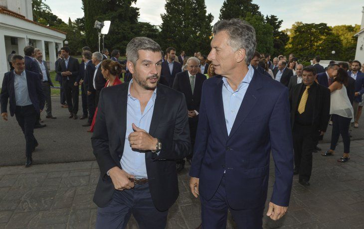 Marcos Peña y Mauricio Macri