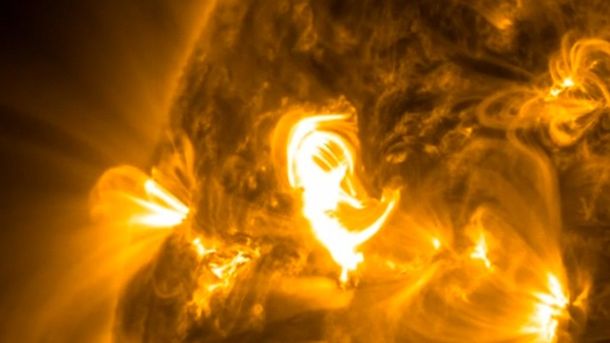 Capturan en video imágenes de una llamarada solar