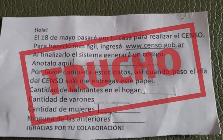 Alarma por falsos censistas en el GBA