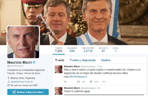 #NoTeVayasLio Macri se sumó al pedido para que Messi siga en la Selección