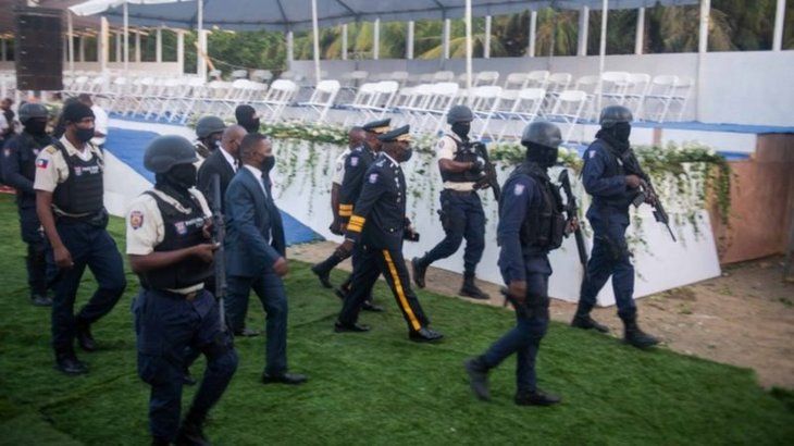 Tiros en el funeral del presidente de Haití