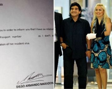 Maradona le quita a Ojeda la residencia en Dubai y quiere echarla de la casa de Ezeiza