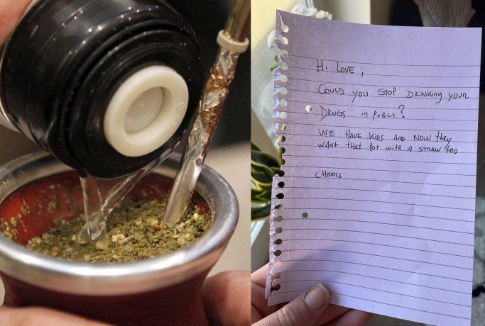 Lo increparon en Inglaterra por tomar mate y su respuesta es viral