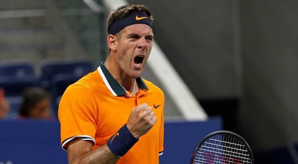 Del Potro se quedó con el primer set frente a Nadal