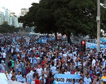 El Maracaná ya palpita la fiebre argentina