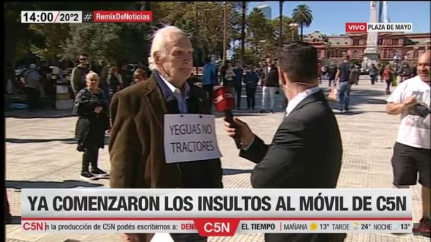 Otro cobarde ataque al móvil de C5N